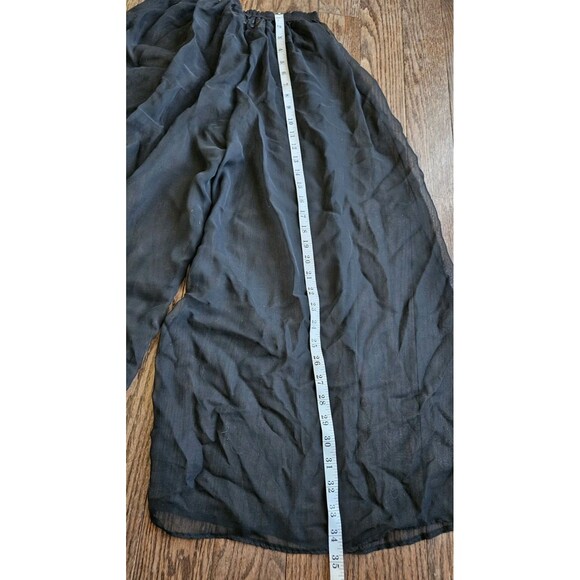 TRIPP NYC Vintage Y2K Womens Sheer Tulle Pants Size S Black Wide Leg Goth Punk - Picture 7 of 10